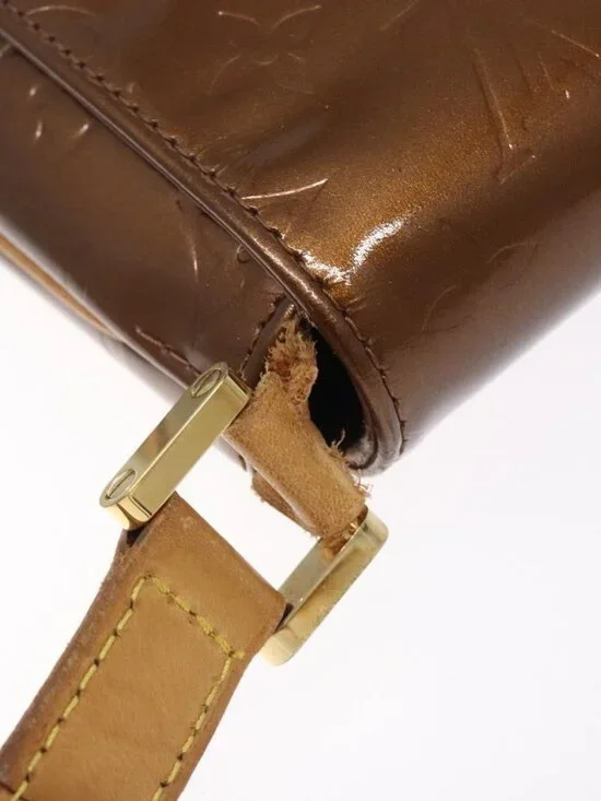 Authentic LOUIS VUITTON Monogram Vernis Thompson Street Bag Bronze M91124 LV - Picture 16 of 16